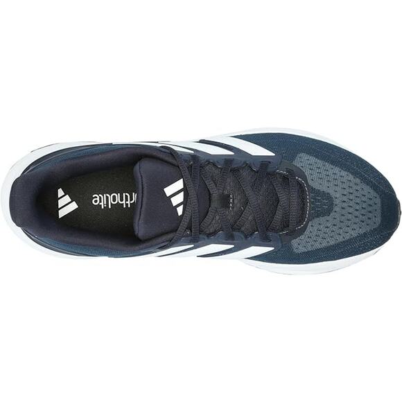 NWT Adidas Men\'s UltraRun 5 Running Shoes Navy Blue/White-SZ 7.5